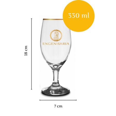 Imagem de Taça Windsor Cerveja Chopp Formatura Engenharia Produção - Brasfoot