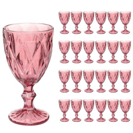 Taças Diamante Copos Vidro Lilás Bico De Jaca 300ml 24 Unidade - QUALITY HOUSE Imagem de Taças Diamante Copos Vidro Lilás Bico De Jaca 300ml 24 Unidade