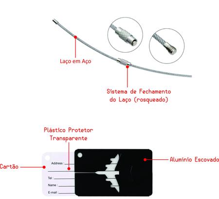 Imagem de Tag Identificador Etiqueta De Mala E Mochila