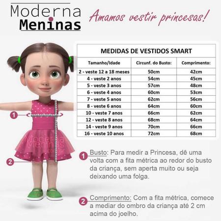 vestido infantil acompanha roupa da boneca 2 ao 8 anos