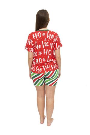 Imagem de Tal Mãe Tal Pet Pijama Feminino Curto e Roupa Pet Natal HoHo