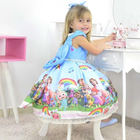 Conjunto Tal Menina, Tal Boneca  Vestido para Meninas e Bonecas