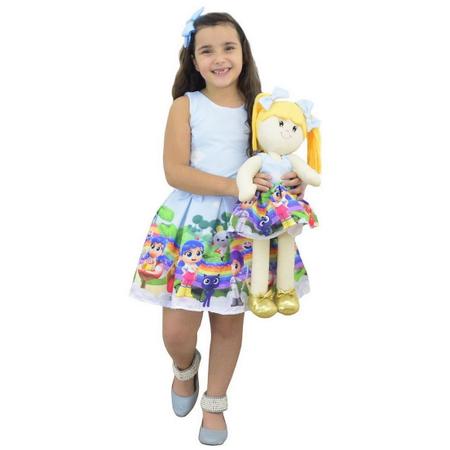 Roupa para Boneca de Pano tema princesa Sofia - Vestido