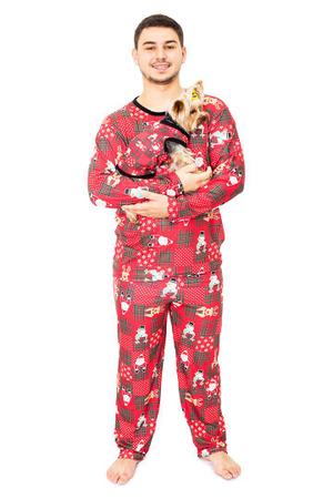 Imagem de Tal Pai Tal Pet Pijama Masculino Longo e Roupa Pet Natal Magic