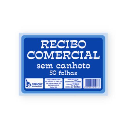 Imagem de Talão Recibo Comercial 50 Folhas SEM Canhoto Tamoio - 10x15cm - Unidade