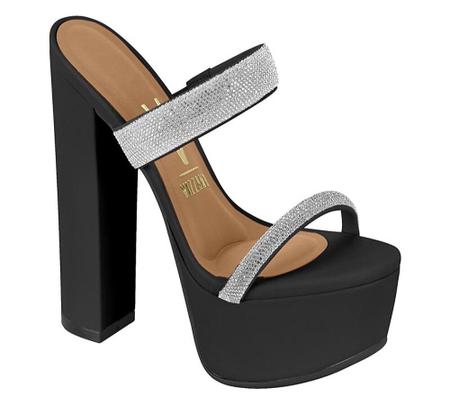 Tamanco salto alto meia pata hot sale