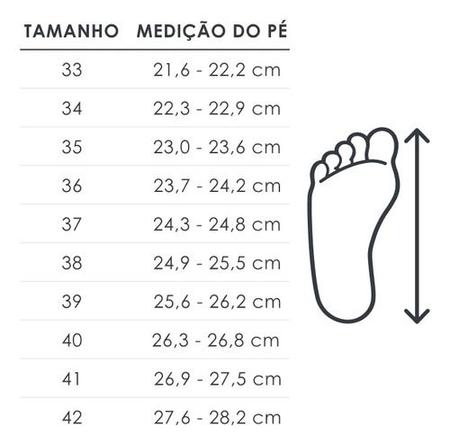 Tamanho do pé em centimetros sales