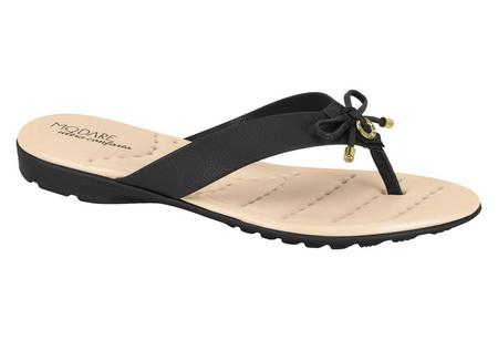Tamanco Rasteiro Modare Conforto Preto 7053.138 Tamanco Feminino