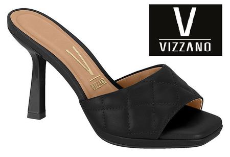 Tamanco Vizzano 6437.304 Salto Fino Alto meia pata Conforto