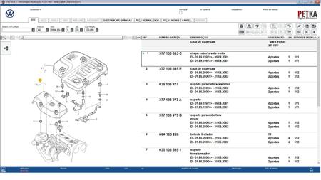 Imagem de Tampa cima motor gol parati 1.0 16v 97 a 2001 original vw