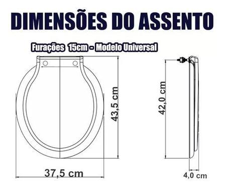 Imagem de Tampa De Vaso Sanitário Almofadado Assento Universal Vaso Oval-Escolha a Cor