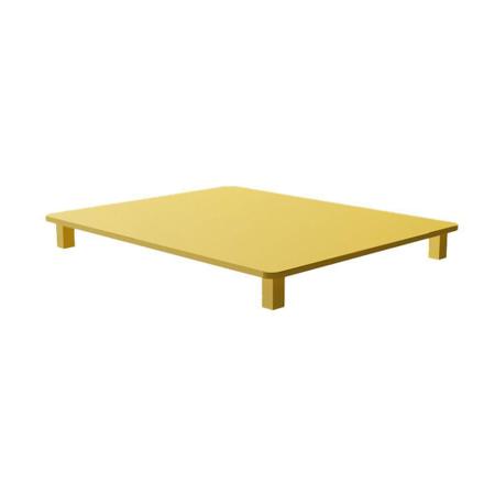 Imagem de Tampa para Cooktop 5 Bocas 69 x 46 cm Fogatti Madeira MDF Laqueado - Amarelo