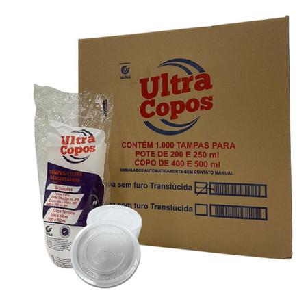 Imagem de Tampa para Copo de Isopor 240ml Ultra PP com 1000 Ultratherm