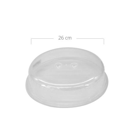 Imagem de Tampa Para Microondas Plástico Transparente Fackelmann 26 cm Importado Premium Cozinha 