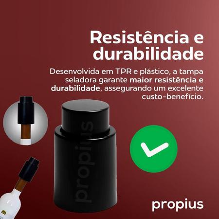 Imagem de Tampa Seladora A Vácuo Garrafa Vinho Fechamento Hermético Portátil Profissional Manual Vedação Preservação Rolha