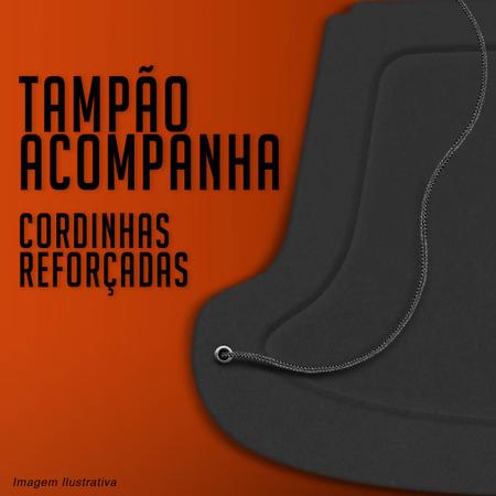 Imagem de Tampão Porta Malas HR-V 2015 a 2020 Carpete Preto Furos 6x9 Bagagito + Cordinha