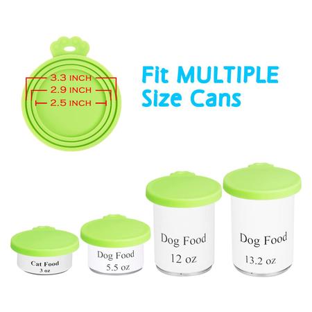Imagem de Tampas de silicone para animais de estimação PetBonus Universal para comida para cães e gatos