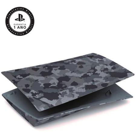 Imagem de Tampas do Console Playstation 5 Gray Camouflage Original Sony Capa Camuflado