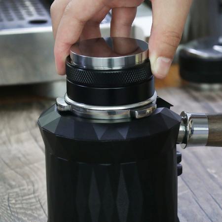 Imagem de Tamper de café Compactador distribuidor ajustável duplo para cafeteira Expresso 53mm em Inox