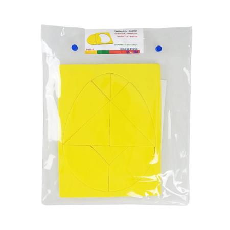 Imagem de Tangram Oval Imantado Material Pedagógico Didático 10 Peças