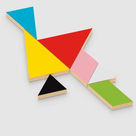 Brinquedo Educativo Quebra Cabeça Tangram Montar Figuras - Imagine  Brinquedos