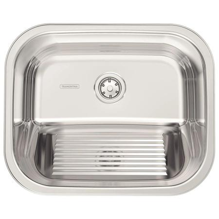 Imagem de Tanque de Encaixe Hera 34 L em Aço Inox Polido 50x40 cm - 94400407 - Tramontina