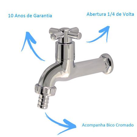 Imagem de Tanque mini inox 40x34x20cm com torneira simples de parede