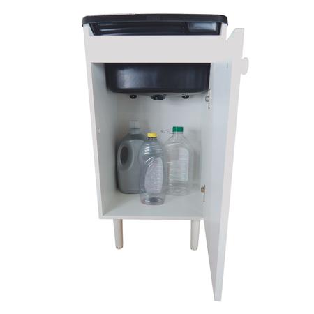 Imagem de Tanque Plástico 22 litros Para Lavar roupas com Gabinete MDF