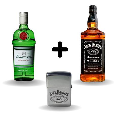 Imagem de Tanqueray com Jack daniel's Old com isqueiro espetacular