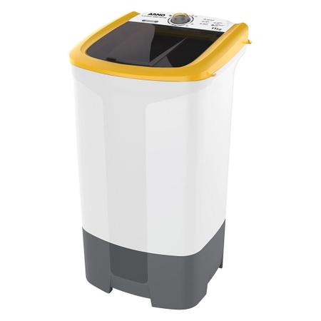 Imagem de Tanquinho / Lavadora de Roupas Semi-Automática Arno 11Kg ML90 Lavete Extreme Branco/Amarelo e Cinza