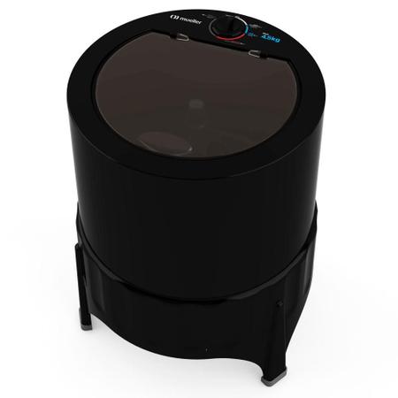 Maquina preta de lavar hot sale roupa