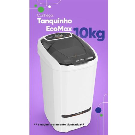 Imagem de Tanquinho/Máquina de Lavar Roupas Semi-automática 10Kg Colormaq, LCS, Branco