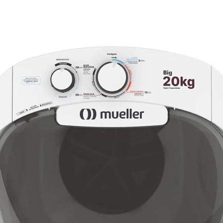 Imagem de Tanquinho Máquina de Lavar Semiautomática Mueller 20Kg Big 127V Branco