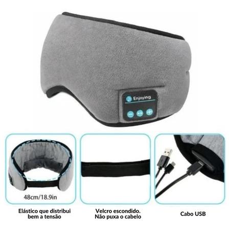 Tapa Olho Máscara Dormir Fone De Ouvido Bluetooth em Promoção na Americanas