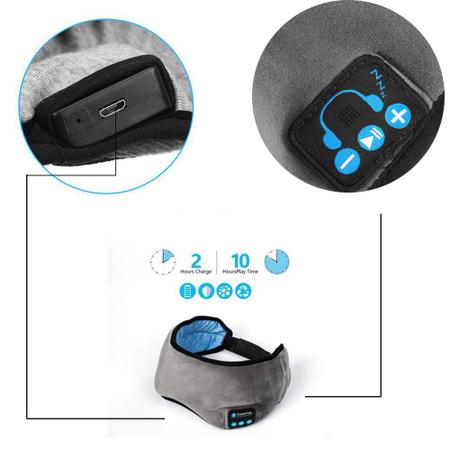 Máscara Dormir Fone De Ouvido Bluetooth