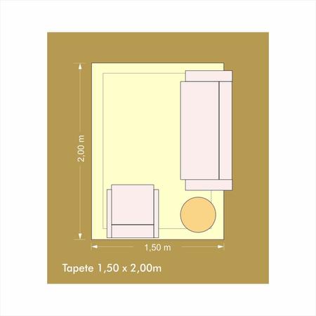 Imagem de Tapete 150cm x 200cm Antuerpia Niazitex