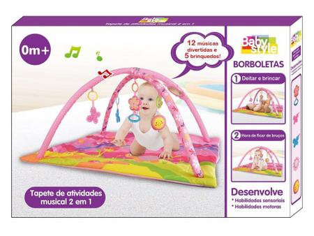 Imagem de Tapete Atividades Musical Infantil 5 Brinquedos Confortável