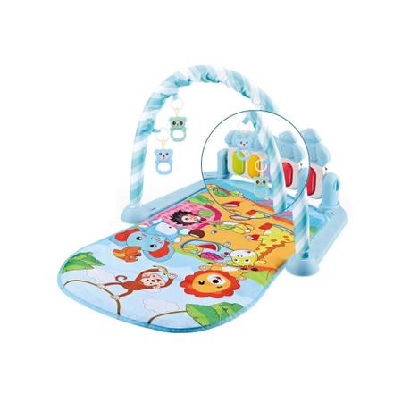 Imagem de Tapete Bebê Mobile Musical Melodia Baby Style Animais Tatame Infantil Portátil Termico Musical Piano Ginásio Atividades Educativo Interativo Didatico 