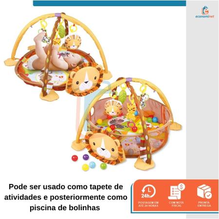 Imagem de Tapete Bebê Musical E Piscina De Bolinhas Leão Baby Style