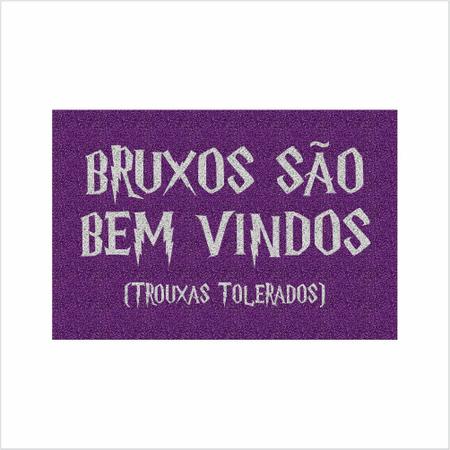 Imagem de Tapete bruxos são bem vindos - cor roxo