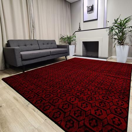 Imagem de Tapete Carpete Sala Quarto Elegante Geométrico 2,00 X 3,00