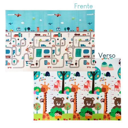 Imagem de Tapete de Atividades Tatame Infantil 200x150cm Dobravel Impermeavel Menino