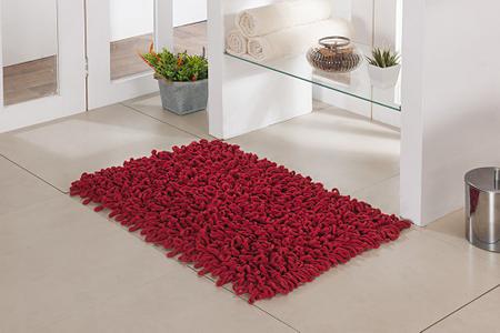 Imagem de Tapete de Banheiro - Loop - 60cm x 40cm - Vermelho - Niazitex