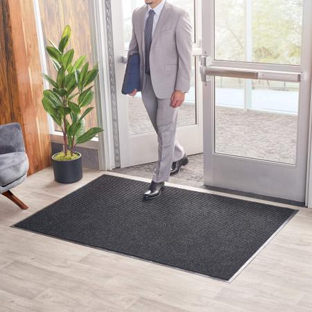Imagem de Tapete de chão, escova de plástico consolidada, seca em ambientes internos/cobertos
