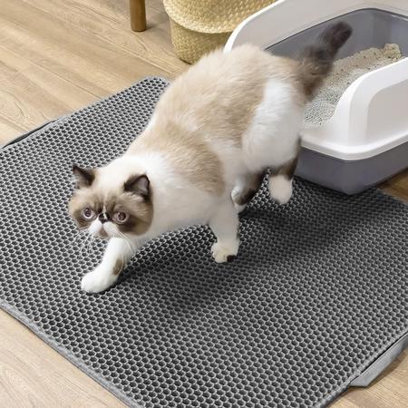 Imagem de Tapete de maca para gatos Conlun Kitty Litter Trapping Tapete 80x65cm