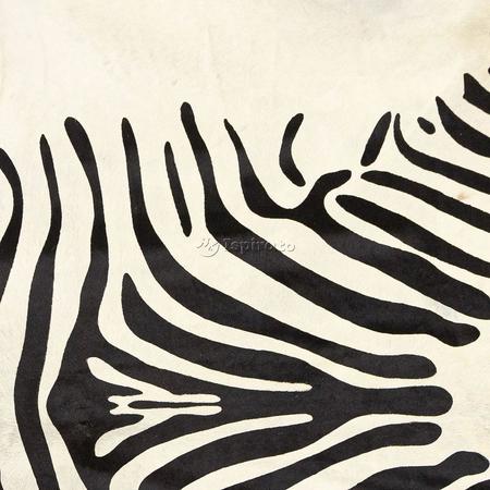 Imagem de Tapete de Pele Bovina Tipo Zebra Pequena