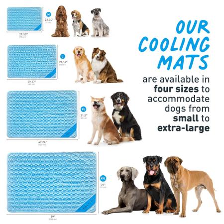 Tapete de refrigeração e viagem Inspector Tail para cães e gatos azul Imagem de Tapete de refrigeração e viagem Inspector Tail para cães e gatos azul