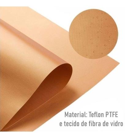Imagem de Tapete de teflon reutilizável para churrasqueira bbq grill mat 2 unidades manta grill