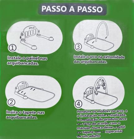 Imagem de Tapete Divertido Para Bebe Auxilia Criar Músculos No Bebe