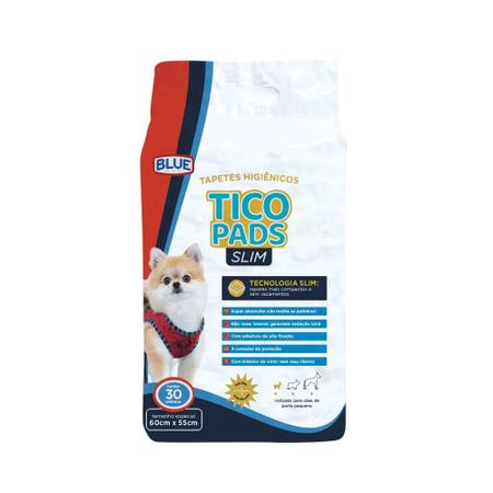 Imagem de Tapete Higiênico Cães Expet Tico Pads Slim 60x55cm Com 30 Unidades